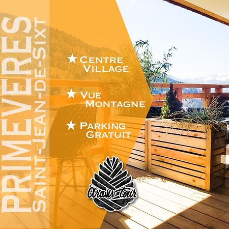 Appt Primeveres - Centre Village, Vue Montagne - Aravistour サン・ジャン・ド・シックス エクステリア 写真