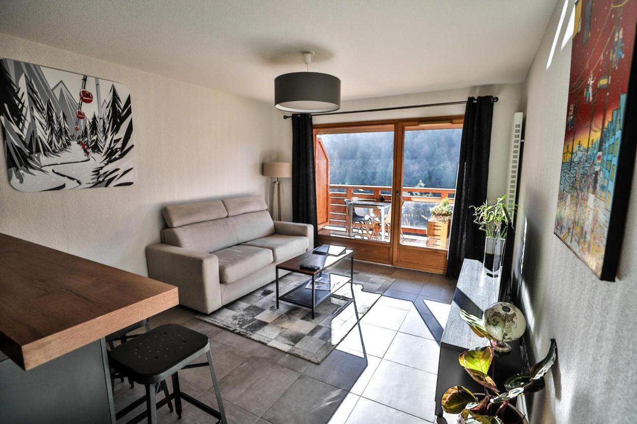 Appt Primeveres - Centre Village, Vue Montagne - Aravistour サン・ジャン・ド・シックス エクステリア 写真