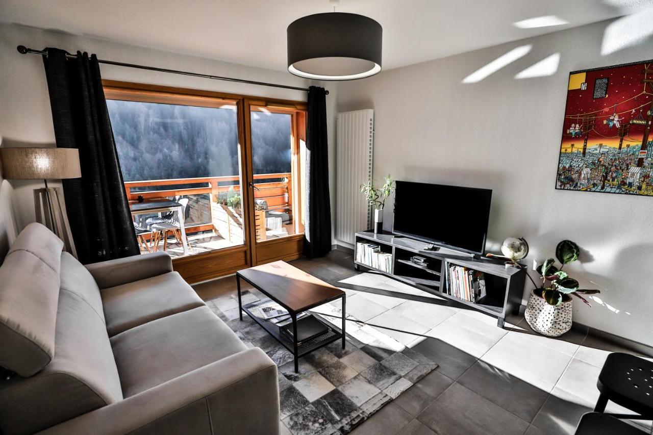 Appt Primeveres - Centre Village, Vue Montagne - Aravistour サン・ジャン・ド・シックス エクステリア 写真